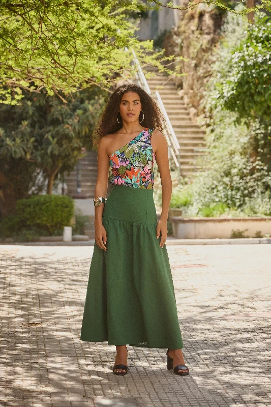 The Patterns Room Tina Skirt midi skirt versatile