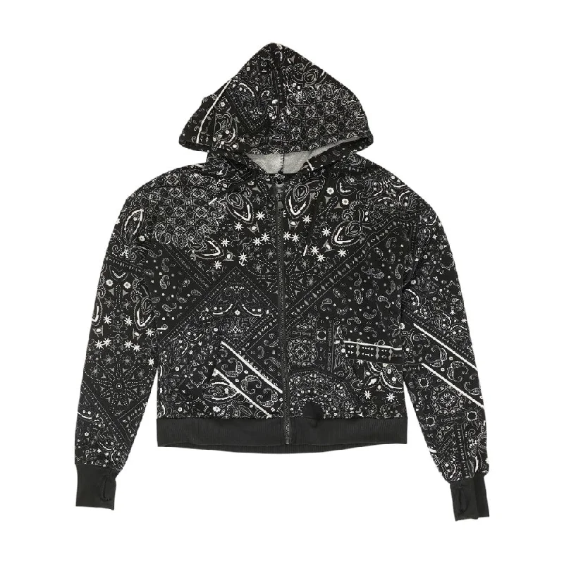 Black Paisley Lightweight Jacket Bomber Jacket Anorak Windbreaker