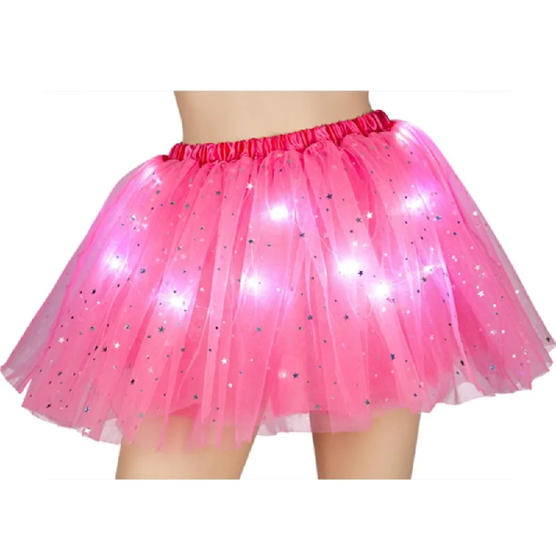 80s Lacy Ra-Ra Skirt in Hot Pink Retro Outfit Accessory relaxed fit skirt