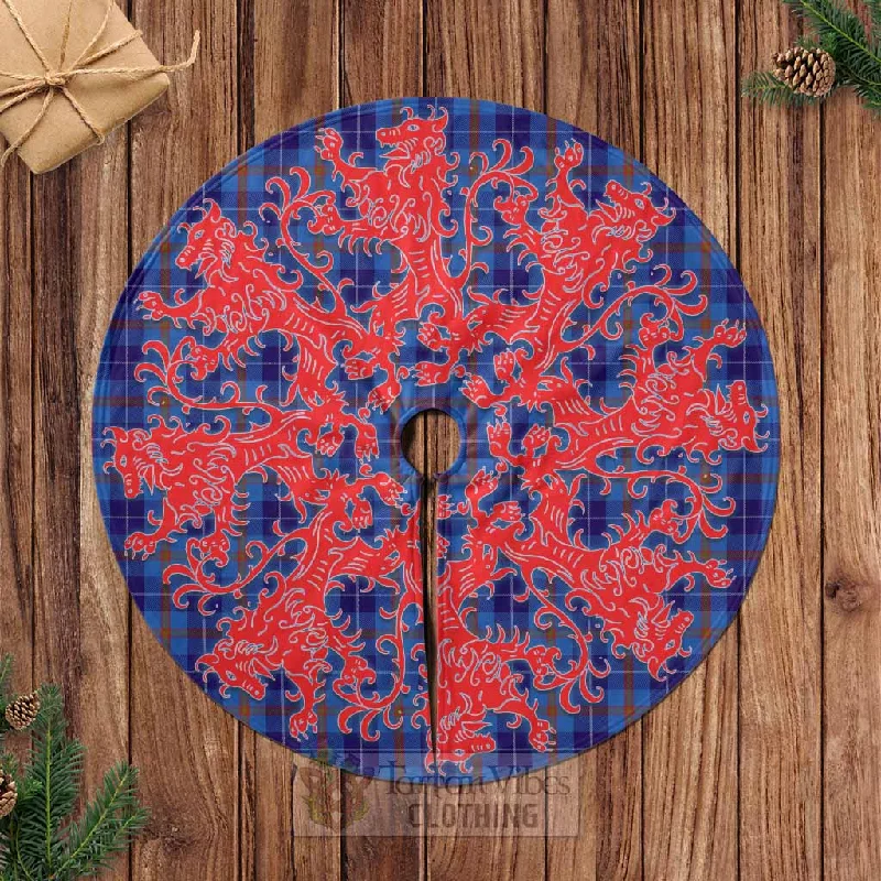 Bryson Tartan Christmas Tree Skirt Lion Rampant Style lace skirt feminine