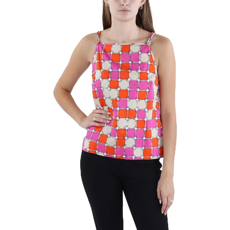 Trina Turk Womens Boreggo Cotton Shell Tank Top cotton tank top