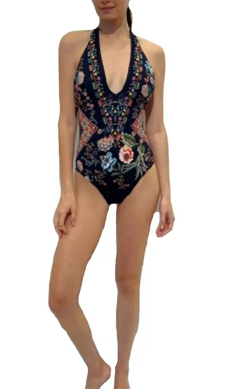Ardem One-Piece Swimwear In Multi Vintage Swimwear Look