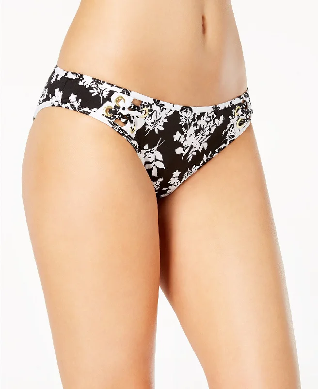 Bar III Women's Woodland Floral Printed Hipster Swim Bottoms, Black, XL Swimsuit with Skirt Bar III Women's Woodland Floral Printed Hipster Swim Bottoms, Black, XL Swimsuit with Skirt